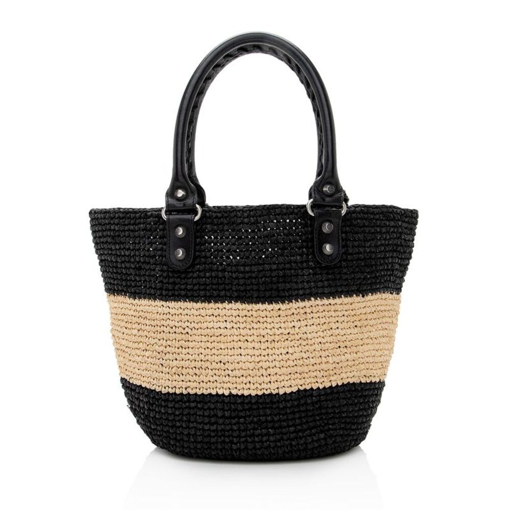 Balenciaga Raffia Striped Panier XS Tote - Picture 3 of 15